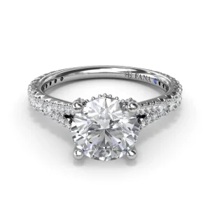 New Fana Split Shank Diamond Engagement Ring