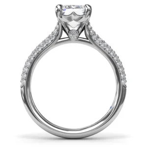 Sale Fana Split Shank Tapered Pavé Engagement Ring