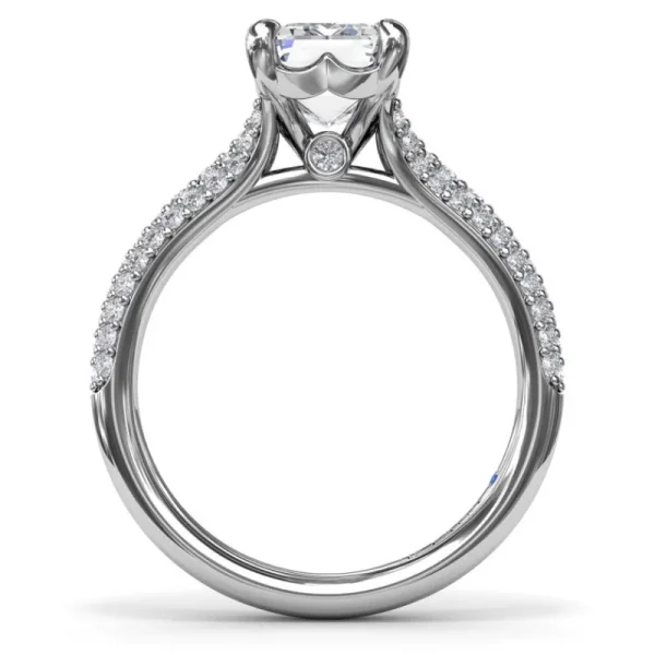 Sale Fana Split Shank Tapered Pavé Engagement Ring