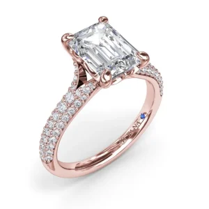 Sale Fana Split Shank Tapered Pavé Engagement Ring