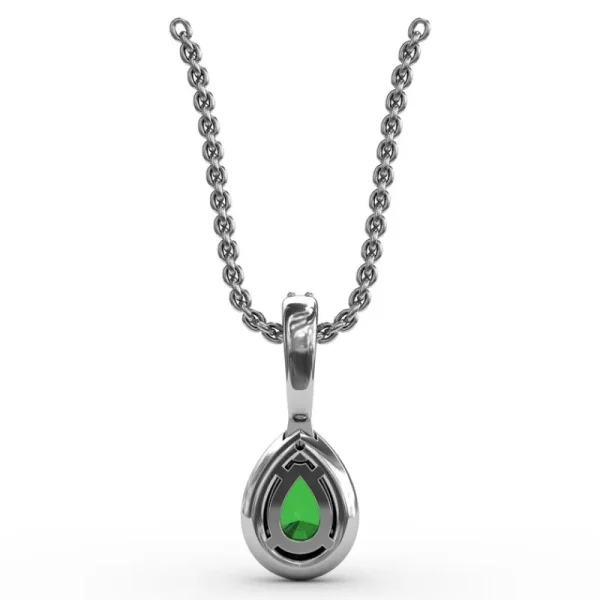 Online Fana Statement Emerald and Diamond Pendant