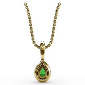 Online Fana Statement Emerald and Diamond Pendant