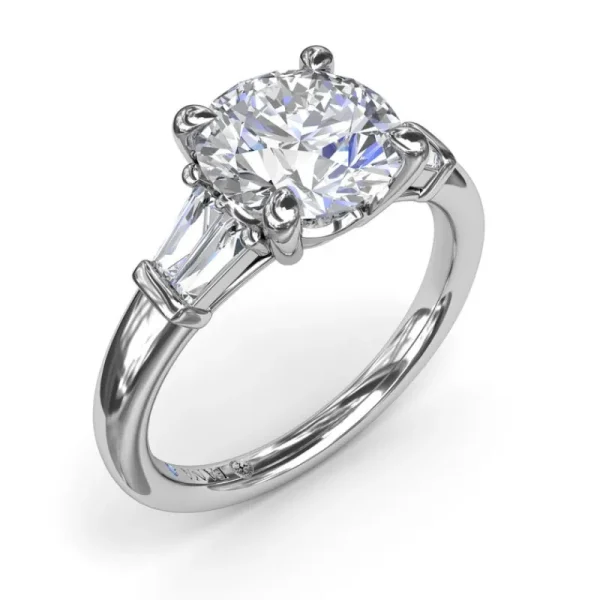 New Fana Tapered Baguette Diamond Engagement Ring