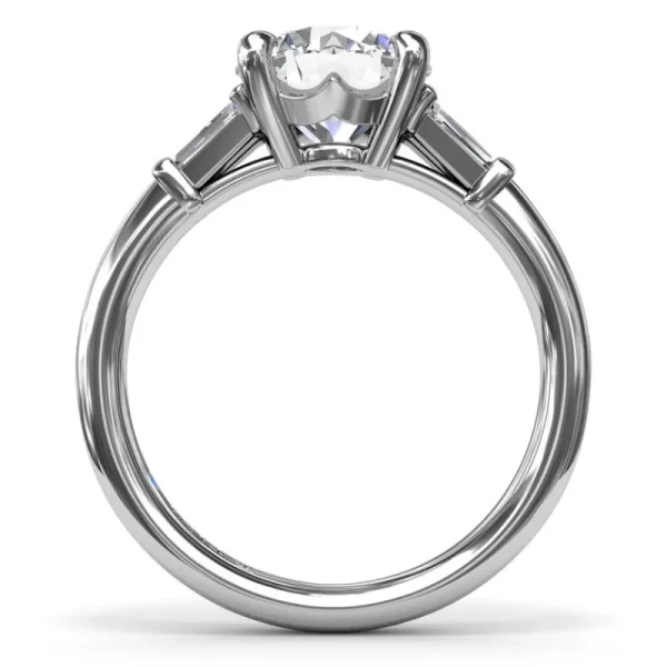 New Fana Tapered Baguette Diamond Engagement Ring