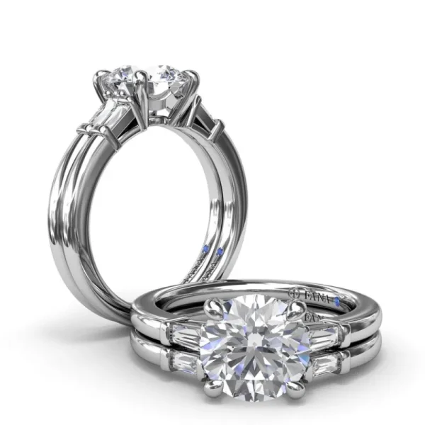 Discount Fana Tapered Baguette Diamond Engagement Ring