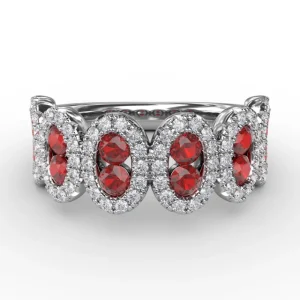 Outlet Fana Think Like A Queen Ruby and Diamond Ring