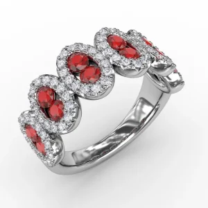 Outlet Fana Think Like A Queen Ruby and Diamond Ring