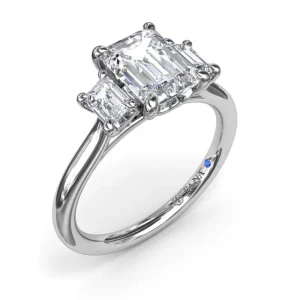 Fashion Fana Three Stone Beauty Diamond Engagement Ring