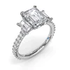 Online Fana Three Stone Beauty Diamond Engagement Ring