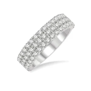 Sale Kelley Collection Three-Row Diamond Ring