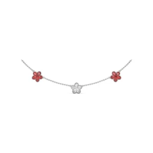 New Fana Three-Station Diamond and Ruby Necklace