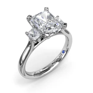 Sale Fana Three-Stone Radiant Engagement Ring