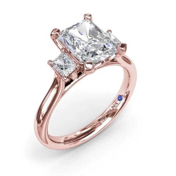 Sale Fana Three-Stone Radiant Engagement Ring