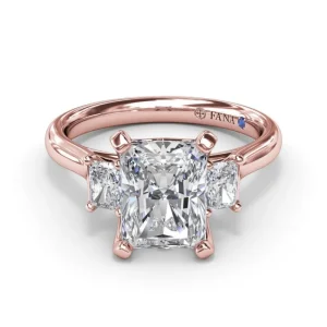 Sale Fana Three-Stone Radiant Engagement Ring