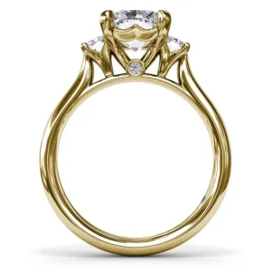 Sale Fana Three-Stone Radiant Engagement Ring