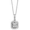 Fashion Kelley Collection Time Square Diamond Pendant