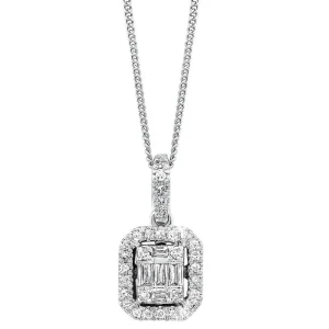 Fashion Kelley Collection Time Square Diamond Pendant