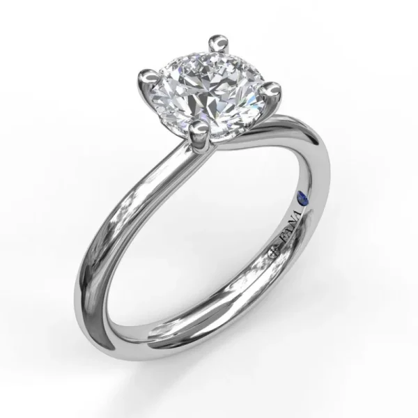 Discount Fana Timeless Round Cut Solitaire Engagement Ring