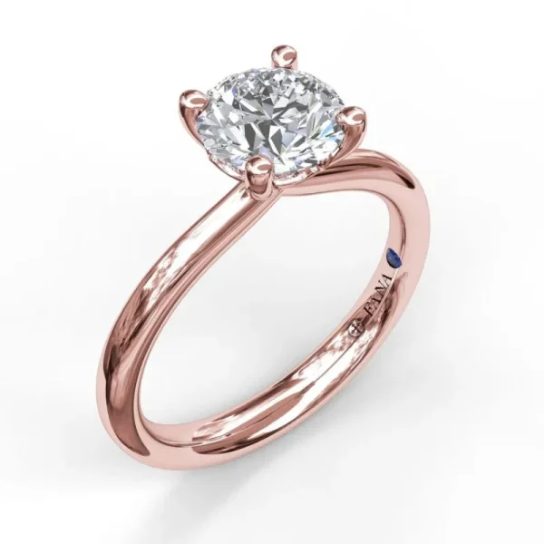 Discount Fana Timeless Round Cut Solitaire Engagement Ring