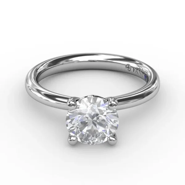 Discount Fana Timeless Round Cut Solitaire Engagement Ring