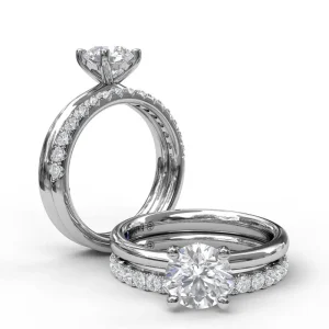 Discount Fana Timeless Round Cut Solitaire Engagement Ring