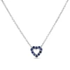 Discount Roberto Coin Tiny Treasures Diamond & Blue Sapphire Reversible Heart Necklace