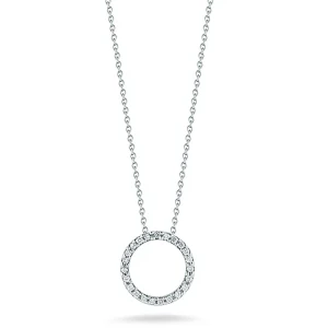 Outlet Roberto Coin Tiny Treasures Diamond Circle Necklace