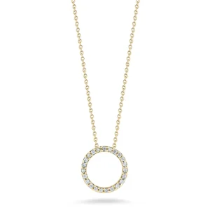 Sale Roberto Coin Tiny Treasures Diamond Circle Necklace