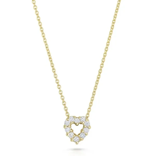 Best Roberto Coin Tiny Treasures Diamond Heart Necklace