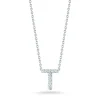 Fashion Roberto Coin Tiny Treasures Diamond Love Letter "T" Necklace