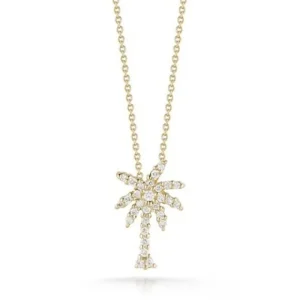 Online Roberto Coin Tiny Treasures Small Diamond Palm Tree Necklace