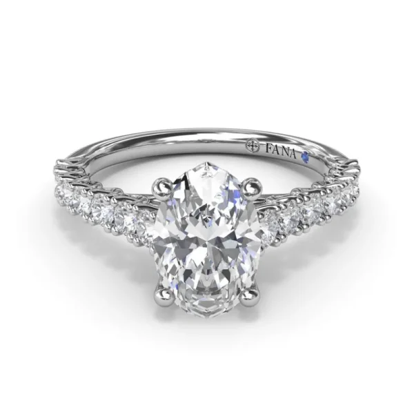 Sale Fana Trellis Set Oval Diamond Engagement Ring