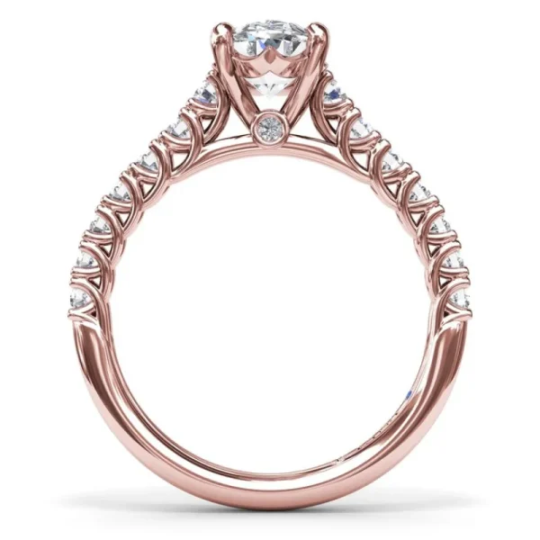 Sale Fana Trellis Set Oval Diamond Engagement Ring