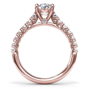 Sale Fana Trellis Set Oval Diamond Engagement Ring