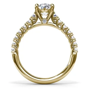 Sale Fana Trellis Set Oval Diamond Engagement Ring