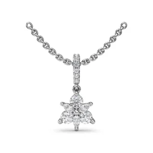 Outlet Fana Trio Stud with Marquise Diamond Pendant