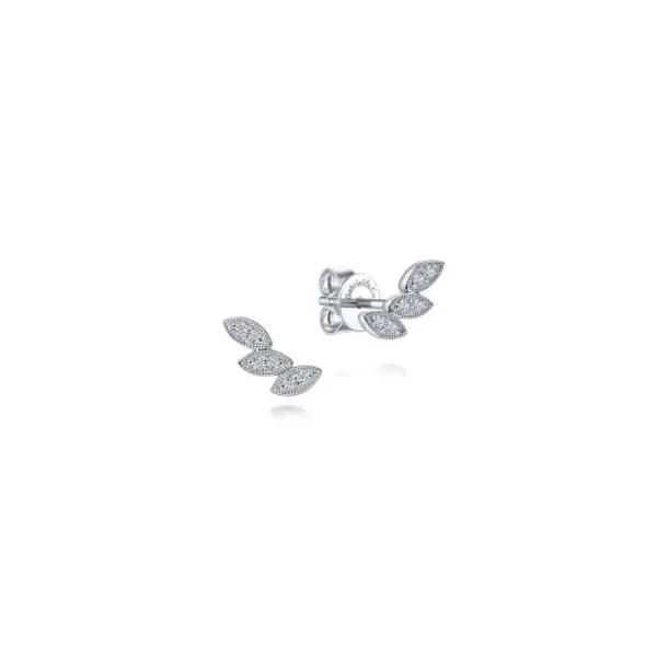 Discount Gabriel & Co Triple Marquise Stud Earrings