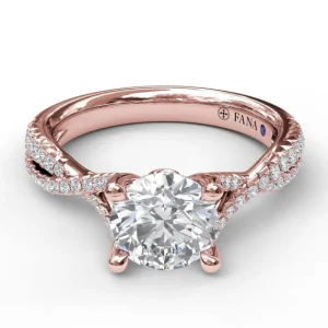 Sale Fana Twist Diamond Engagement Ring