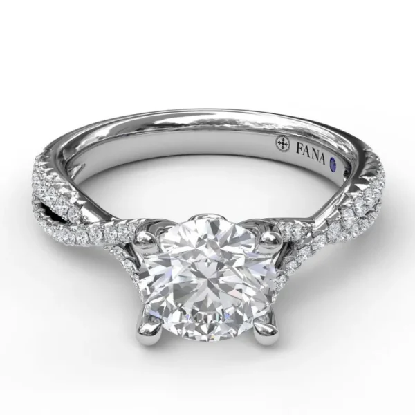 Sale Fana Twist Diamond Engagement Ring