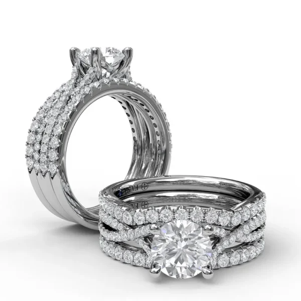 Sale Fana Twist Diamond Engagement Ring