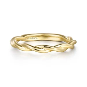 Best Gabriel & Co Twisted Wedding Band