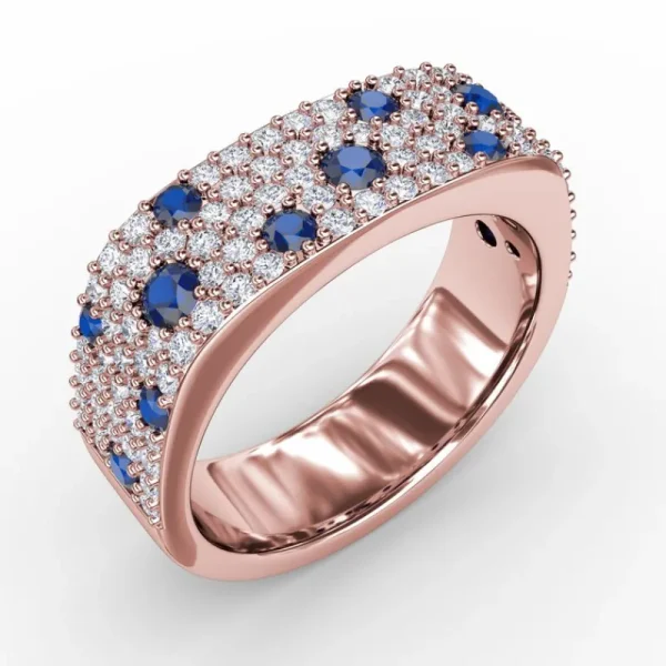 Online Fana Under the Stars Sapphire-Speckled Diamond Ring