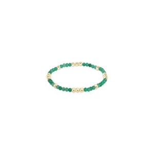 Discount ENewton Design Worthy Pattern 3mm Bead Bracelet -Green Onyx