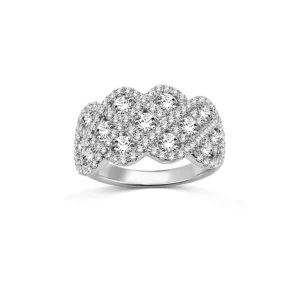 Sale Fana You And Me Diamond Interweaving Ring